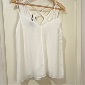 Greylin White Camisole Top